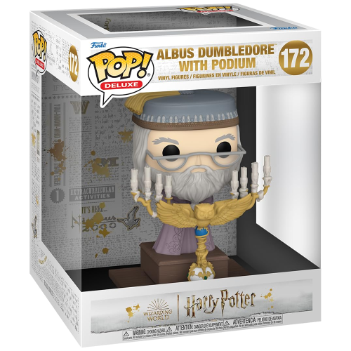 Figurine Funko Pop! Deluxe Harry Potter Albus Dumbledore avec Podium #172