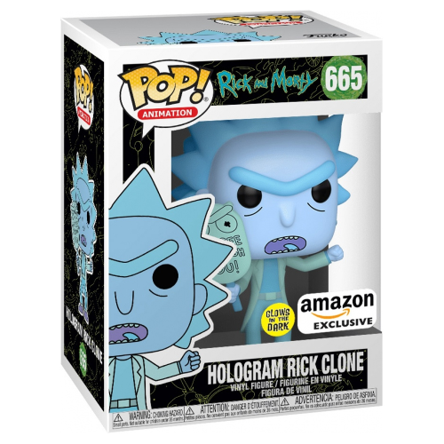 Figurine Funko Pop! Rick and Morty Hologram Rick Clone #665