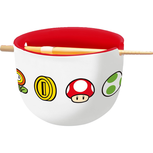 Bol à Ramen Super Mario avec Baguettes 450ml