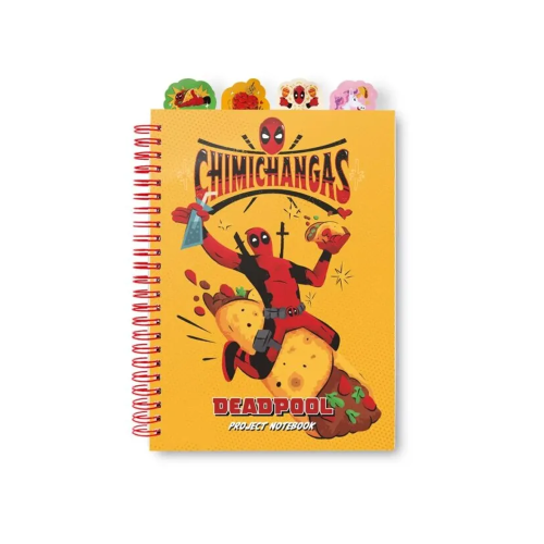 Carnet A5 Deadpool Chimichangas avec Intercalaires