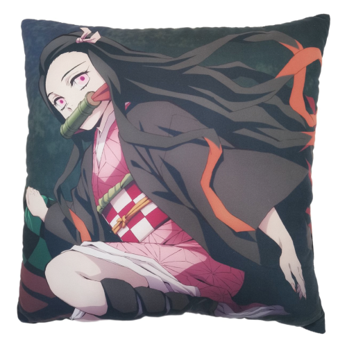 Coussin Double Face Demon Slayer Tanjiro et Nezuko