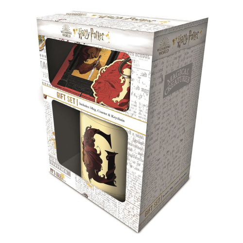 Coffret Gryffondor Tasse, Dessous de Verre et Porte-clés