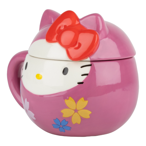 Mug 3D Konix Hello Kitty Daruma avec couvercle