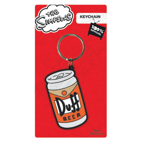 Porte-clés en Caoutchouc Les Simpsons Duff Beer