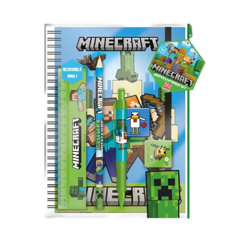 Grand Set de Papeterie Minecraft