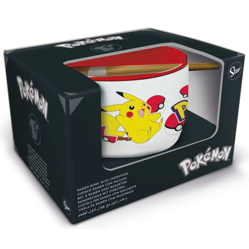 Bol à Ramen avec Baguettes Pokémon Pikachu