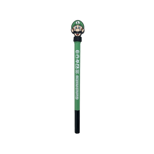 Stylo avec Topper Rotatif 2D Super Mario Luigi