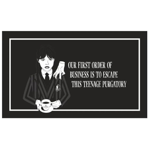 Paillasson Mercredi Addams Le Purgatoire adolescent