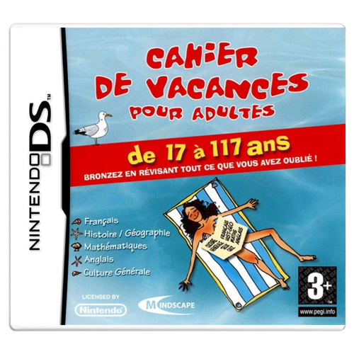 Cahier de Vacances pour Adultes Nintendo DS