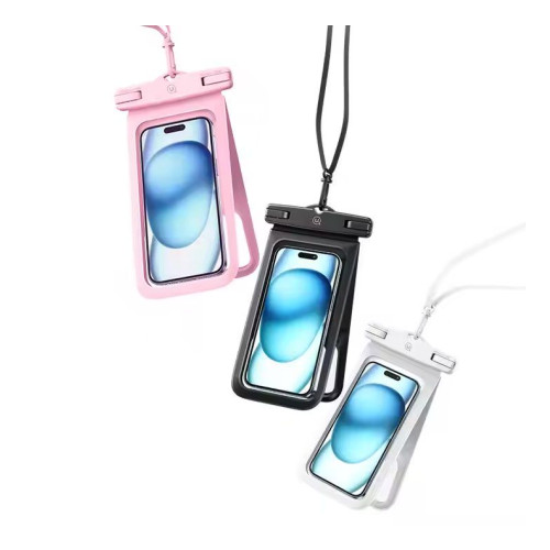 Étui Étanche Pour Smartphone Double Poche Ip68 Blanc Usams