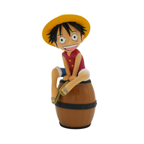 Figurine Lumineuse One Piece Luffy sur Tonneau 27 cm