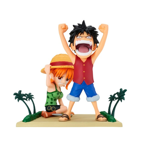 Figurine Banpresto WCF One Piece Log Stories Monkey D. Luffy & Nami