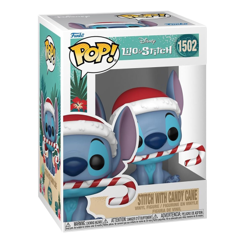 Figurine Funko Pop! Disney Lilo & Stitch Stitch avec Canne à Sucre d'Orge #1502