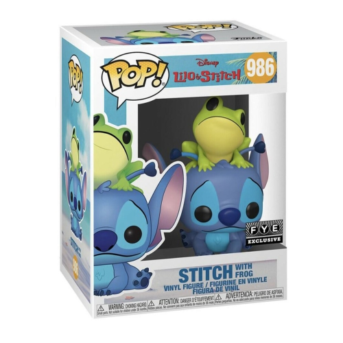 Figurine Funko Pop! Disney Lilo & Stitch Stitch avec Grenouille #986