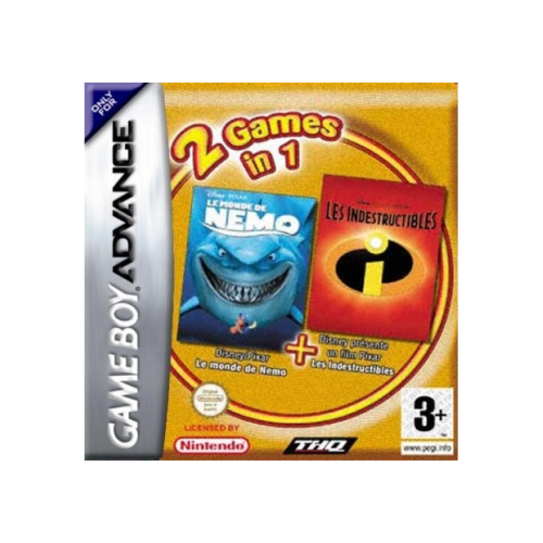 Compilation Le Monde de Nemo et Les Indestructibles GBA