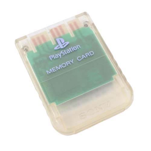 Carte Mémoire Officielle Transparente PlayStation 1