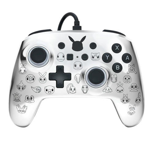 Manette Filaire PowerA Pokémon Noir et Argent Nintendo Switch
