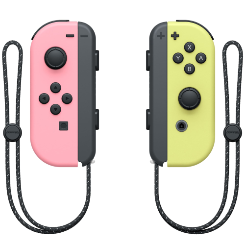 Paire de Joy-Con Rose Pastel et Jaune Nintendo Switch