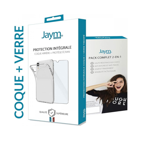 Pack Coque + Protège Écran Jaym pour iPhone 13 mini