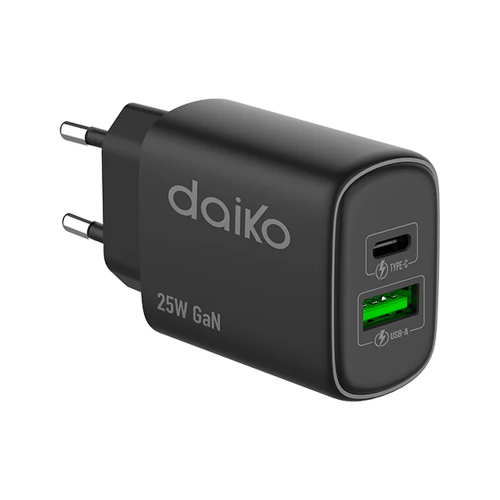 Chargeur Daiko USB-C + USB-A
