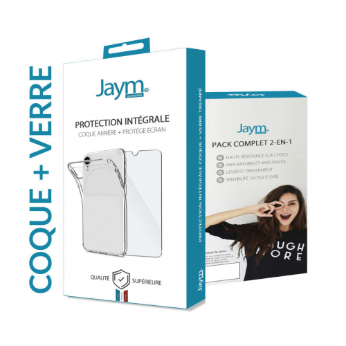 Pack Jaym Coque + Verre Trempé pour iPhone 7 / 8 / SE