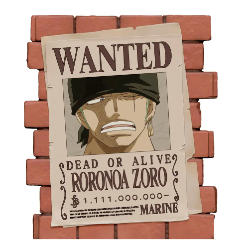 Tirelire One Piece Most Wanted Zoro